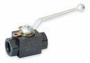 Dynaquip Ball Valve, Carbon Steel, Inline, 3-Piece, Pipe Size 1/2 in, Connection Type FNPT x FNPT - VAE2.A00P 1/2