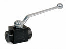 Dynaquip Ball Valve, Carbon Steel, Inline, 2-Piece, Pipe Size 1 1/2 in, Connection Type FNPT x FNPT - VAE2.A0 1 1/2