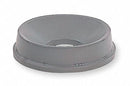 Rubbermaid Untouchable Series, Trash Can Top, Round, Funnel, 11 gal, 22 gal, Gray - FG354800GRAY