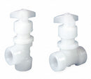 Georg Fischer Needle Valve, Straight, PVDF, 1/2 In., FNPT - 155522556