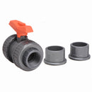 Georg Fischer Ball Valve, PVC, Inline True Union, 2-Piece, Pipe Size 2 in - 161375007