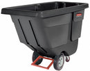 Rubbermaid Black, General Purpose Plastic Tilt Truck, 13.5 cu ft, 450 lb Load Capacity - FG130400BLA