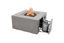 Elementi - Rocky Square Concrete Fire Pit Table, Hidden Propane Storage OFG310