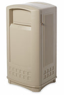 Rubbermaid 35 gal Rectangular Trash Can, Plastic, Beige - FG9P9000BEIG