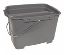 Tough Guy Pail, 4-3/4 gal., Gray - 1ELK4