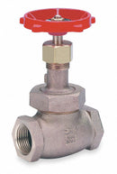 Milwaukee Valve Class 150 Globe Valve, FNPT x FNPT, Bronze, 1/2 in Pipe Size - Valves - 590T 1/2