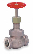 Milwaukee Valve Class 300 Globe Valve, FNPT x FNPT, Bronze, 1/2 in Pipe Size - Valves - 572.5