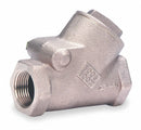 Milwaukee Valve Check Valve, 1/2 in, Single, Y Swing, Bronze, FNPT x FNPT - 507.5