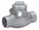 Milwaukee Valve Check Valve, 3/4 in, Single, Inline Swing, Bronze, Sweat x Sweat - 1510T 3/4