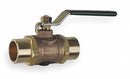 Milwaukee Valve Butterfly Disc Valve, Bronze, 175 psi, 1/2 in Pipe Size - BB2-350 1/2