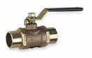 Milwaukee Valve Butterfly Disc Valve, Bronze, 175 psi, 3/8 in Pipe Size - BB2-352 3/8