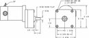Dayton DC Gearmotor 12VDC, Nameplate RPM: 76, Max. Torque: 13.0 in.-lb., Enclosure: TENV - 1LPV3
