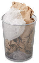Rubbermaid 5 gal Round Wastebasket, Metal, Silver - FGWMB20SLV