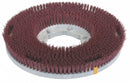 Tough Guy 13" Round Cleaning, Scrubbing Rotary Brush for 15" Machine Size, Red - 1MEF7