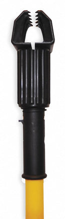 Tough Guy Wet Mop Handle, Jaw Mop Connection Type, Yellow, Fiberglass, 60" Handle Length - 1NFF4