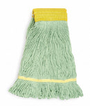 Tough Guy Side Gate PET String Wet Mop Head, Green - 1NNW4