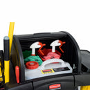 Rubbermaid Black, Microfiber Janitor Cart, Overall Length 48 1/4 in, Overall Width 22 in - FG9T7500BLA
