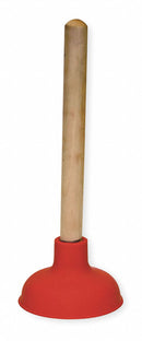Top Brand Forced Cup Plunger, 4 in Cup Dia., 8" Handle Length, Durable Rubber Plunger Material - 1RLV7