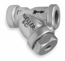 Mueller Steam Specialty 3/4 in Y Strainer, FNPT x FNPT, 1/16 in Mesh, 3 11/16 in Length, Cast Carbon Steel - 3/4 581 CS screwed end