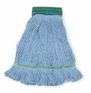 Tough Guy Clamp, Quick Change, Side-Gate Rayon String Wet Mop Head, Blue - 1TYX6