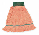 Tough Guy Clamp, Quick Change, Side-Gate Cotton String Wet Mop Head, Orange - 1TYV3