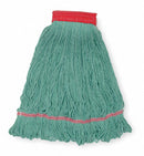 Tough Guy Clamp, Quick Change, Side-Gate Cotton String Wet Mop Head, Green - 1TYP7