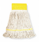 Tough Guy Clamp, Quick Change, Side-Gate Cotton String Wet Mop Head, White - 1TYP9
