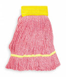Tough Guy Side Gate Cotton String Wet Mop Head, Red - 1TYN9