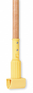Tough Guy Wet Mop Handle, Jaw Mop Connection Type, Natural, Wood, 60" Handle Length - 1TYY9