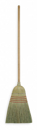 Tough Guy Natural Corn Broom, 12 in Sweep Face - 1VAB5