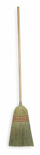 Tough Guy Natural Corn Broom, 11 1/2 in Sweep Face - 1VAB8
