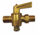 Top Brand 2 3/16 inL x 1 7/8 inH Brass Compression Ground Plug Valve, 1/4 in Tube Size - A6754