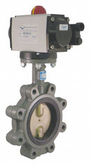 Milwaukee Valve 6 in Ductile Iron Spring Return Pneumatically Actuated Butterfly Valve With EPDM Seat Material - GLB33E D 6
