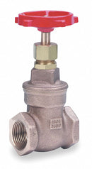 Milwaukee Valve Gate Valve, Valve Class Class 150, Bronze, FNPT Connection Type, Pipe Size - Valves 3/4 in - 1140.75