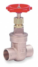 Milwaukee Valve Gate Valve, Valve Class Class 125, Bronze, Solder Connection Type, Pipe Size - Valves 3/8 in - 115.375