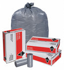 Tough Guy Trash Bag, 33 gal., LLDPE, Coreless Roll, Gray, PK 200 - 1YLZ1