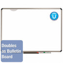 Quartet Gloss-Finish Porcelain Dry Erase Board, Wall Mounted, 24"H x 36"W, White - P563T
