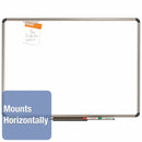Quartet Gloss-Finish Porcelain Dry Erase Board, Wall Mounted, 48"H x 72"W, White - P567T