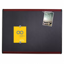 Quartet Magnetic Letter, Push-Pin Bulletin Board, Magnetic Fabric, 48"H x 72"W, Gray - MB547M
