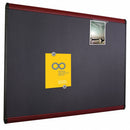 Quartet Magnetic Letter, Push-Pin Bulletin Board, Magnetic Fabric, 48"H x 72"W, Gray - MB547M