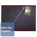 Quartet Magnetic Letter, Push-Pin Bulletin Board, Magnetic Fabric, 48"H x 72"W, Gray - MB547M