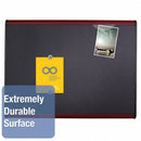 Quartet Magnetic Letter, Push-Pin Bulletin Board, Magnetic Fabric, 48"H x 72"W, Gray - MB547M