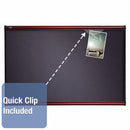 Quartet Push-Pin Bulletin Board, Fabric, 48"H x 72"W, Gray - B447M