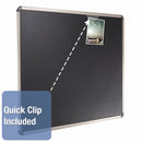 Quartet Push-Pin Bulletin Board, Foam, 48"H x 72"W, Black - B367T