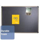 Quartet Push-Pin Bulletin Board, Foam, 36"H x 48"W, Black - B364T