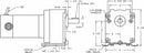 Dayton DC Gearmotor 12VDC, Nameplate RPM: 94, Max. Torque: 102.0 in.-lb., Enclosure: TENV - 1Z831