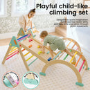 7-in-1 Rainbow Pikler Triangle Set