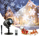 Outdoor Waterproof Christmas Snowflake LED Projector Lights With Remote Control
