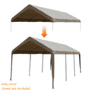 Replacement Top Canopy Cover for 10 x 20-Feet 8 Legs Carports with Ball Bungees (Frame Not Included)