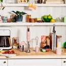 Beautiful by Drew Barrymore 2-Speed Immersion Blender with Chopper & Measuring Cup- Rose